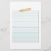 並べられたペーパー文房具 便箋 (正面)