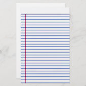 並べられたペーパー文房具 便箋 (正面/裏面)