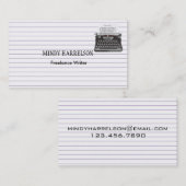 並べられたペーパー索引カード 名刺 (正面/裏面)