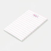 並べられたモノグラムのなピンク及び白 ポストイット (アングル)