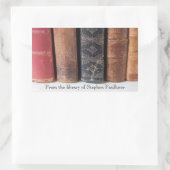 並べられた古書 長方形シール (バッグ)