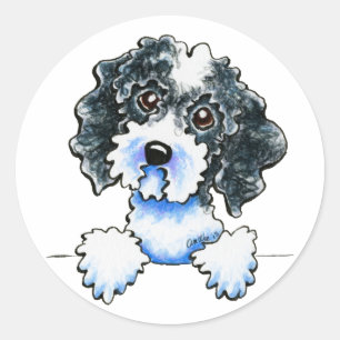 並べられる黒いParti Cockapoo ラウンドシール