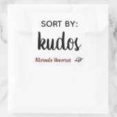 "並べ替え： Kudos"スタンプ スクエアシール (バッグ)