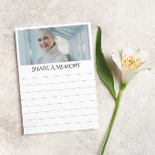 並んだ共有Aメモリ葬儀記念写真 ノートカード