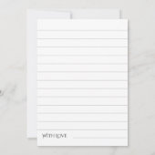 並んだ共有Aメモリ葬儀記念写真 ノートカード (裏面)