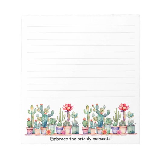 並んだ厄介な瞬間を受け入れる ノートパッド (正面)