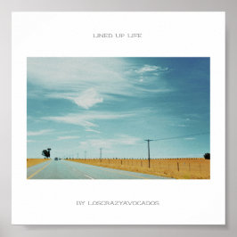 並んだ生活道路自然景観ポスター ポスター