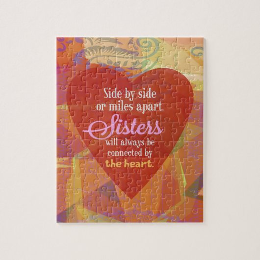 並んで姉妹 ジグソーパズル (縦)