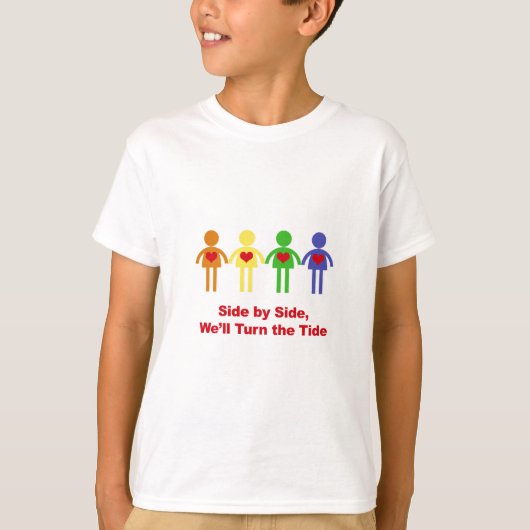 並んで流れを変える Tシャツ (正面)