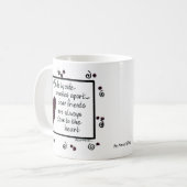 並んで、我々は友人、詩、文字 コーヒーマグカップ (正面左)