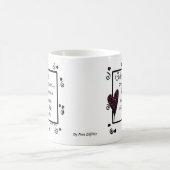 並んで、我々は友人、詩、文字 コーヒーマグカップ (中央)