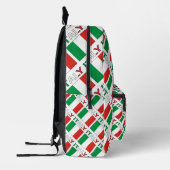 並イタリアンべて表示すモノグラムのるフラグ プリントバックパック (左)
