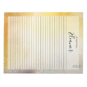 並パーソナライズされたび ノートパッド (正面)