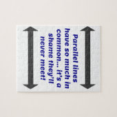 並列線は共通点が多い、おもしろいJoke ジグソーパズル (横)