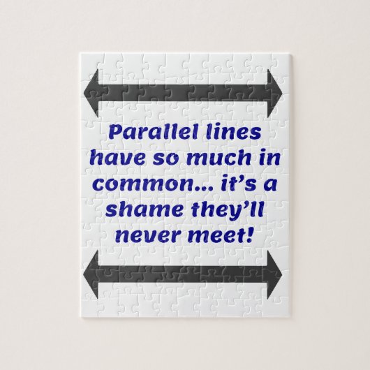 並列線は共通点が多い、おもしろいJoke ジグソーパズル (縦)