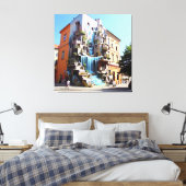 並列都市へのポータル キャンバスプリント (インサイチュ (寝室))