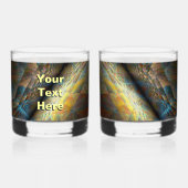 並列飛行機 ウイスキーグラス (裏面)