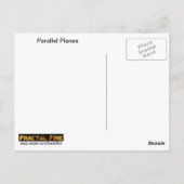 並列飛行機 ポストカード (裏面)