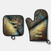 並列飛行機 鍋つかみ&鍋敷きセット (正面)