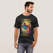 並外れたパグを持つ普通の人 Tシャツ (正面フル)
