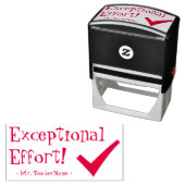 「並外れた努力!」 家庭教師のフィードバックのゴム印 セルフインキングスタンプ (インサイチュ)
