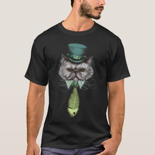 並外れた猫 Tシャツ (正面)