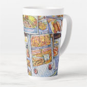 並外れた芸術的ワークロード カフェラテマグ (右アングル)