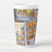 並外れた芸術的ワークロード カフェラテマグ (正面)