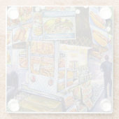 並外れた芸術的ワークロード ガラスコースター (裏面)