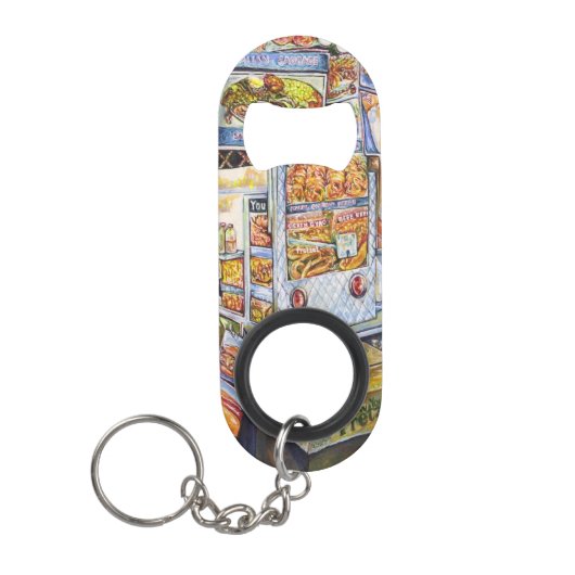 並外れた芸術的ワークロード キーホルダー栓抜き (正面)