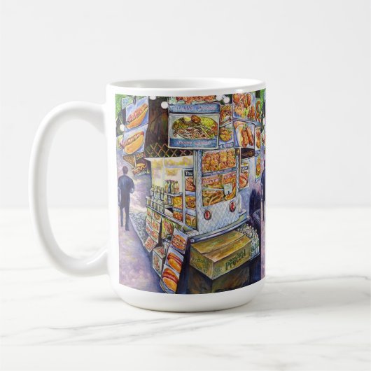並外れた芸術的ワークロード コーヒーマグカップ (左)