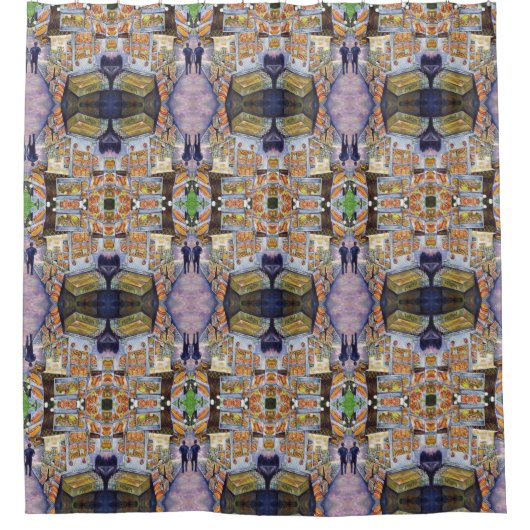 並外れた芸術的ワークロード シャワーカーテン (正面)