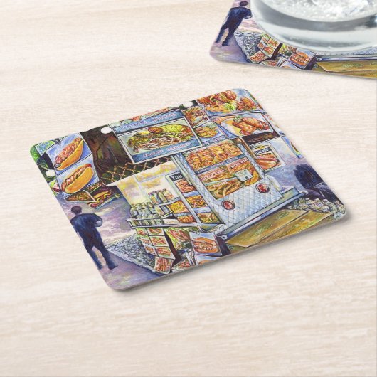 並外れた芸術的ワークロード スクエアペーパーコースター (アングル)