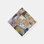 並外れた芸術的ワークロード スタンダードカクテルナプキン (角)