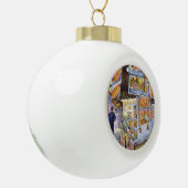 並外れた芸術的ワークロード セラミックボールオーナメント (左)