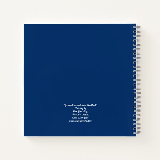 並外れた芸術的ワークロード ノートブック (裏面)