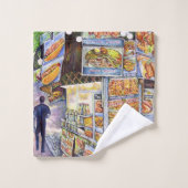 並外れた芸術的ワークロード バスタオルセット (ウォッシュタオル)