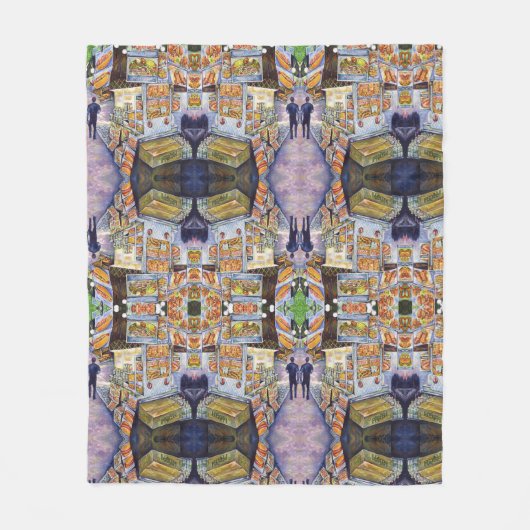 並外れた芸術的ワークロード フリースブランケット (正面)