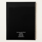 並外れた芸術的ワークロード プランナー手帳 (裏面)