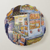 並外れた芸術的ワークロード ラウンドクッション (裏面)