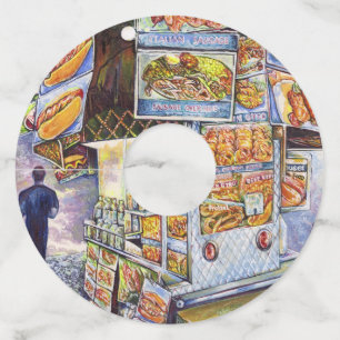 並外れた芸術的ワークロード ワイングラスタグ