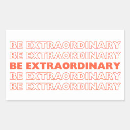 並外れた 長方形シール