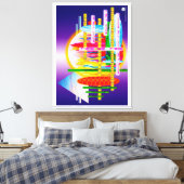並置された キャンバスプリント (インサイチュ (寝室))
