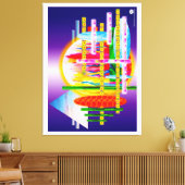 並置された キャンバスプリント (インサイチュ (リビング))