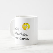 中おもしろい児、誰も気に コーヒーマグカップ (正面左)