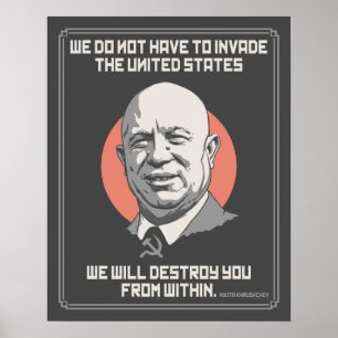 中からのKhrushchev ポスター