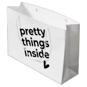 中かわいらしい事、モダン ラージペーパーバッグ (裏面アングル)