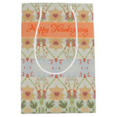 中すごいかわいらし感謝祭抱き枕 ミディアムペーパーバッグ (正面)