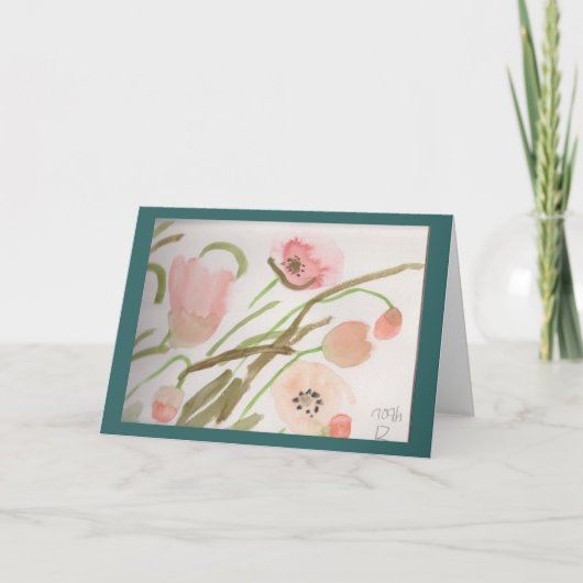 中すべての行事カードブランク サンキューカード (正面)