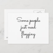 中には痛い目を見ないとダメな人もいる ポストカード (正面/裏面)